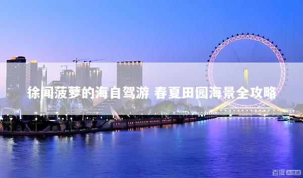 徐闻菠萝的海自驾游 春夏田园海景全攻略
