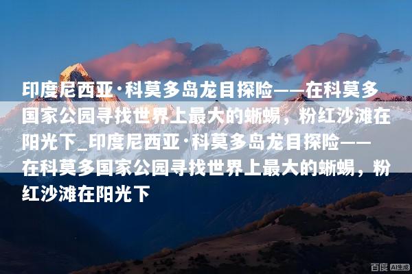 印度尼西亚·科莫多岛龙目探险——在科莫多国家公园寻找世界上最大的蜥蜴，粉红沙滩在阳光下_印度尼西亚·科莫多岛龙目探险——在科莫多国家公园寻找世界上最大的蜥蜴，粉红沙滩在阳光下